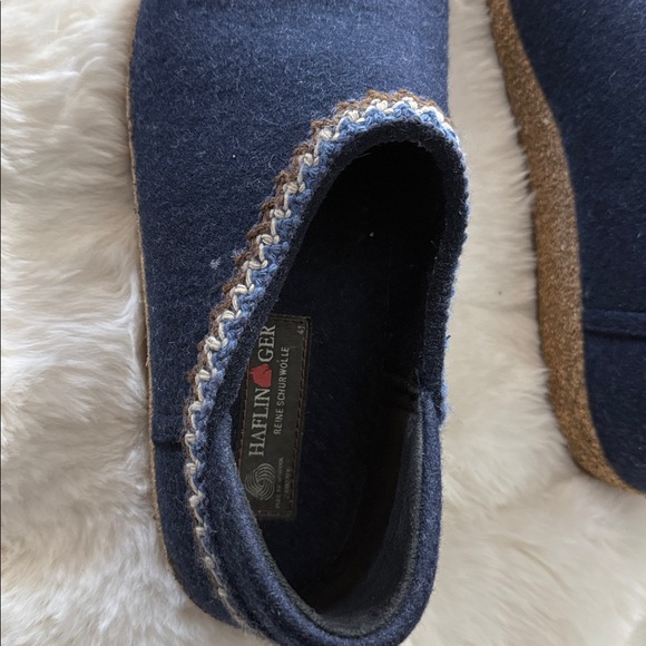 Haflinger Grizzly Zig Zag Clogs Captain’s Blue Size 41 - Picture 11 of 11